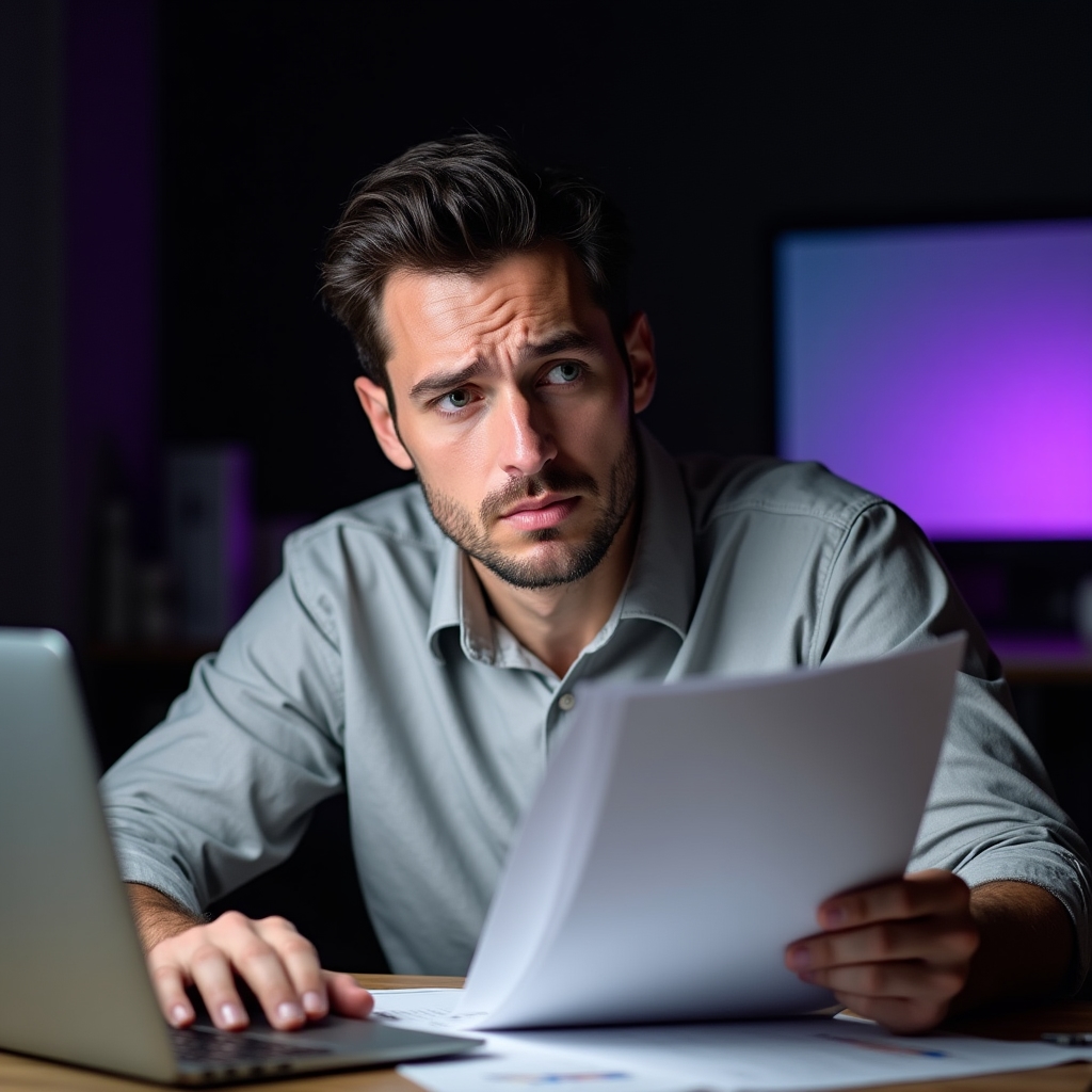 Antreprenor privind documente financiare complexe