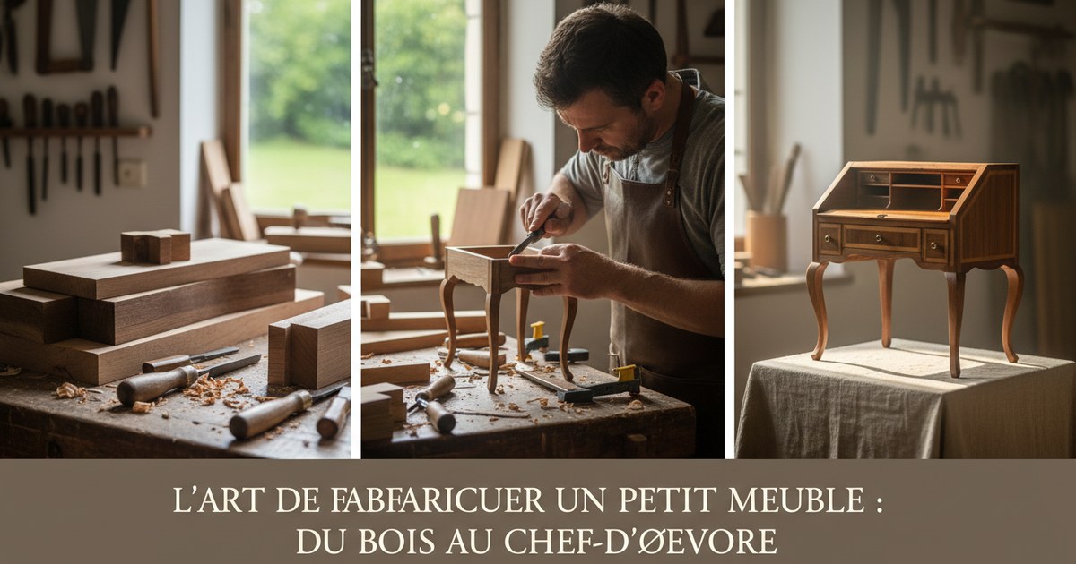 L’art de fabriquer un petit meuble : du bois au chef-d’œuvre