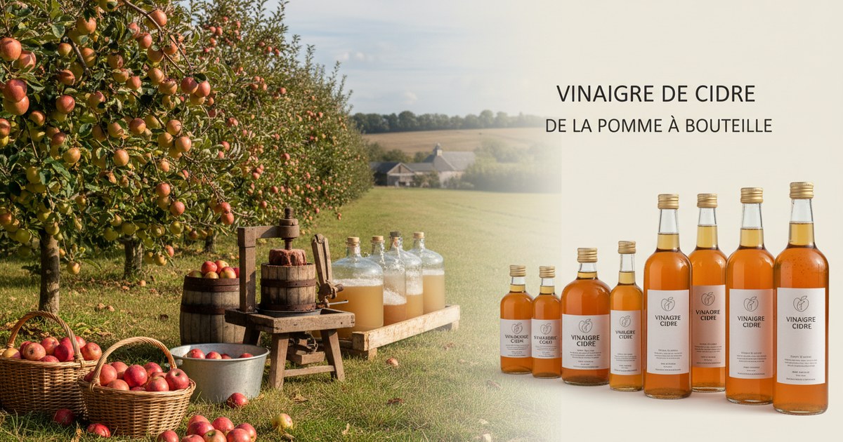 Le vinaigre de cidre : de la pomme à la bouteille